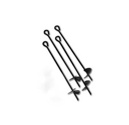 Ground Anchor HD Set of 4 Anchors, 1/2" Diameter x 30" Lengt...