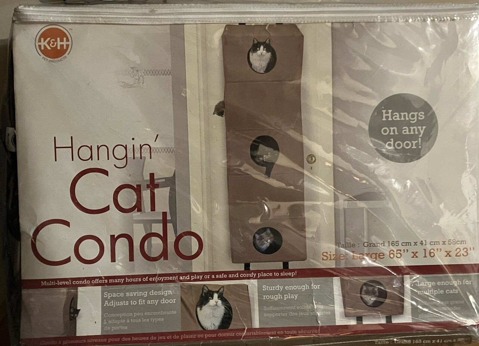 K&H Pet Products Hangin' Cat Condo Door Mounted 5 Multi-Leve...