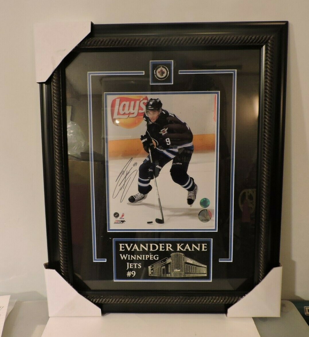 Evander Kane Autographed Jets Photo Frame