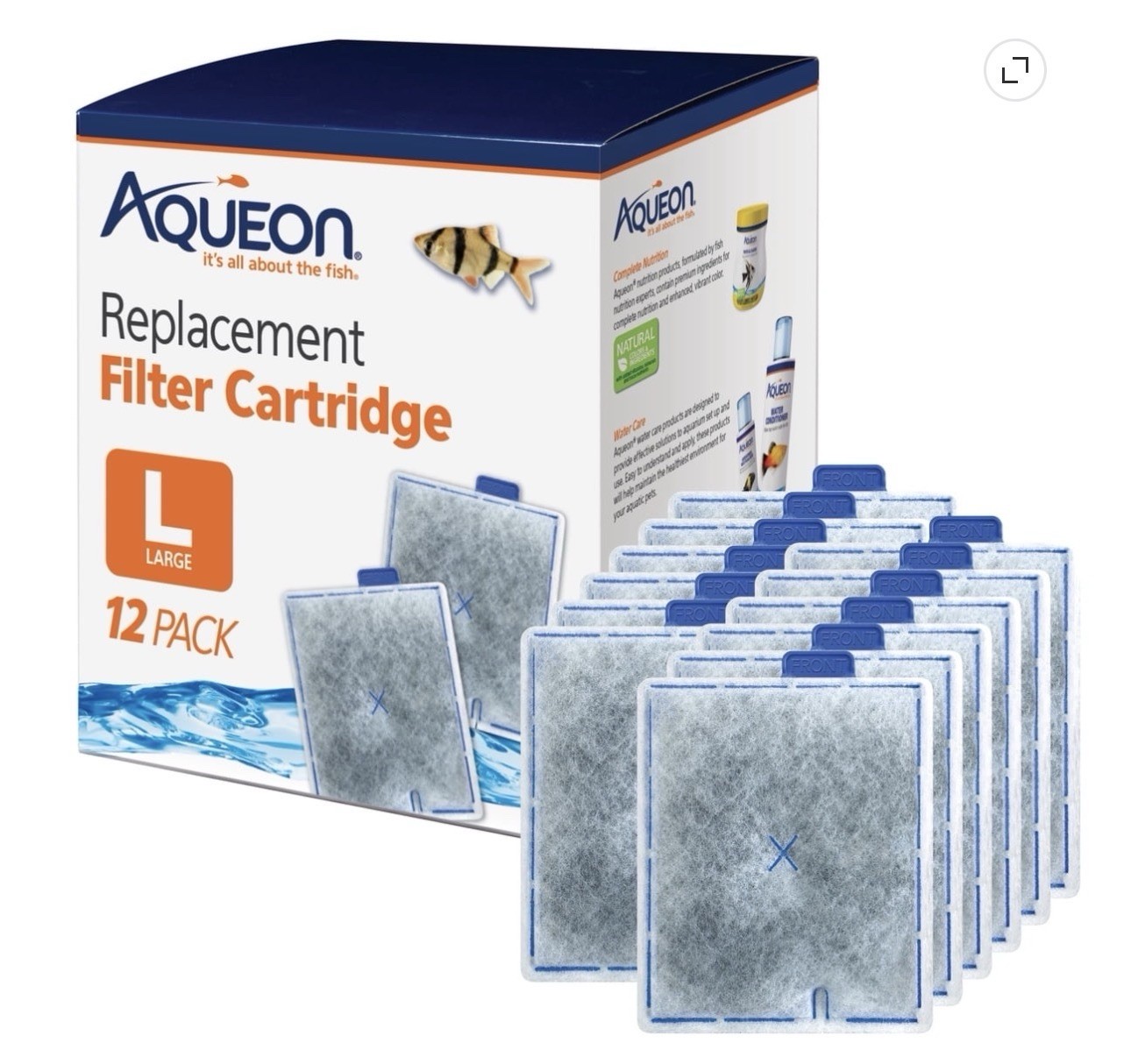 Aqueon Quiet Flow Large Filter Cartridge - 12 Pack