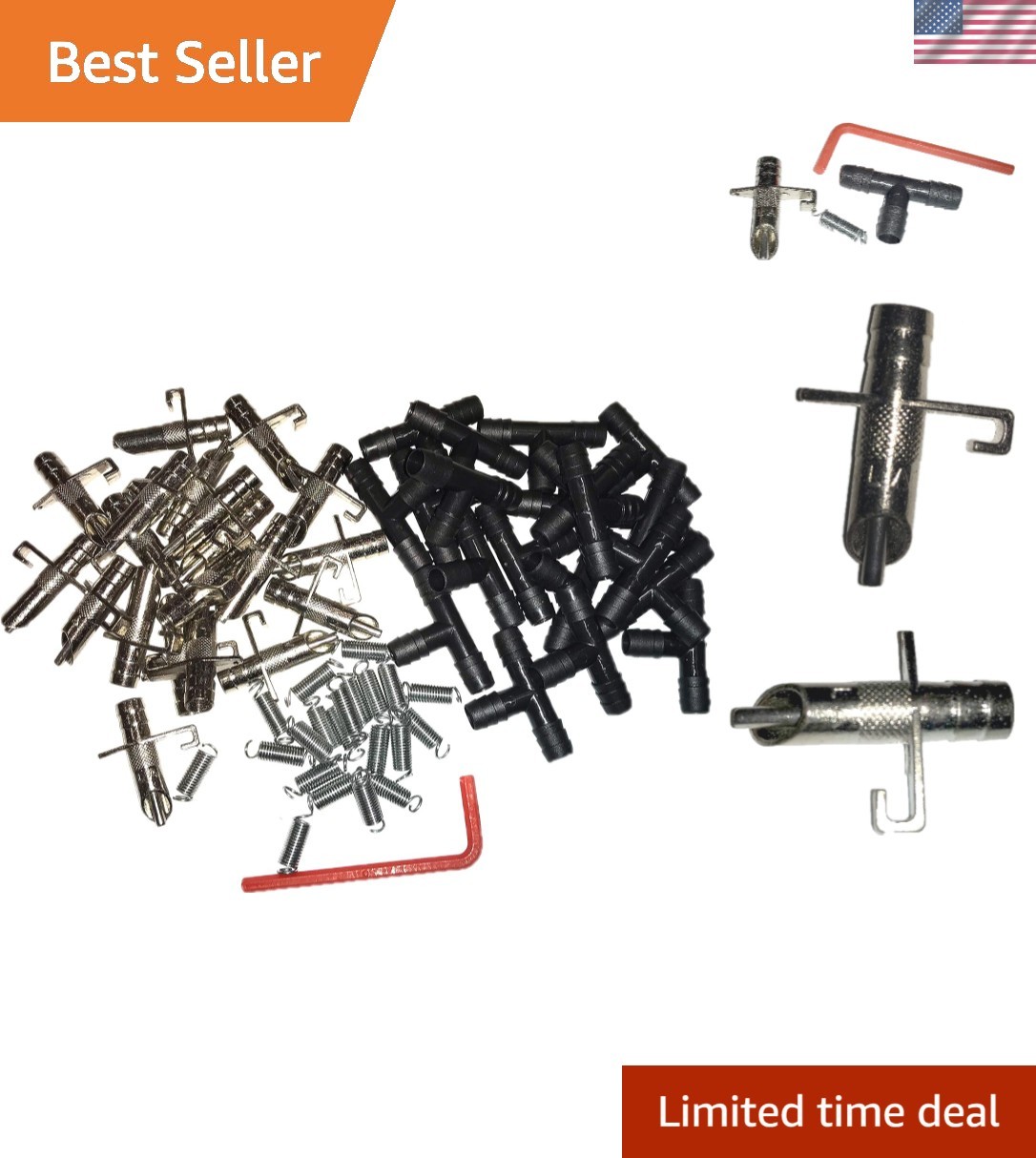 Gravity Feed Rabbit Nipples Set - Adjustable for Small Pets...