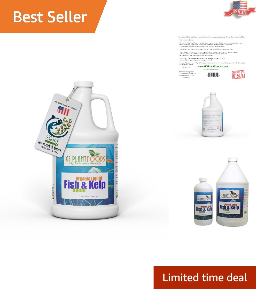 OMRI Listed Fish & Kelp Fertilizer Blend - Natural Organic Y...