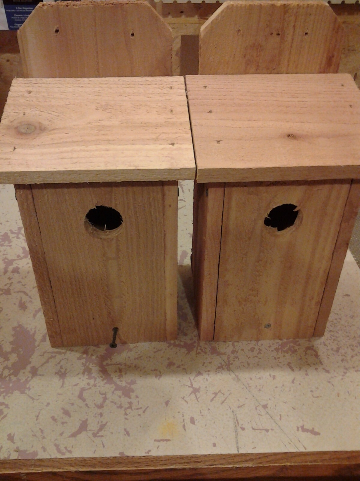 Bluebird Cedar Bird House, Handmade 5/8 Cedar