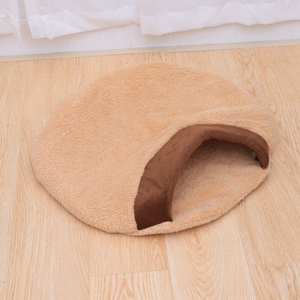 Pet Sleeping Bag Hamburger Cat Bed Kitten Cave