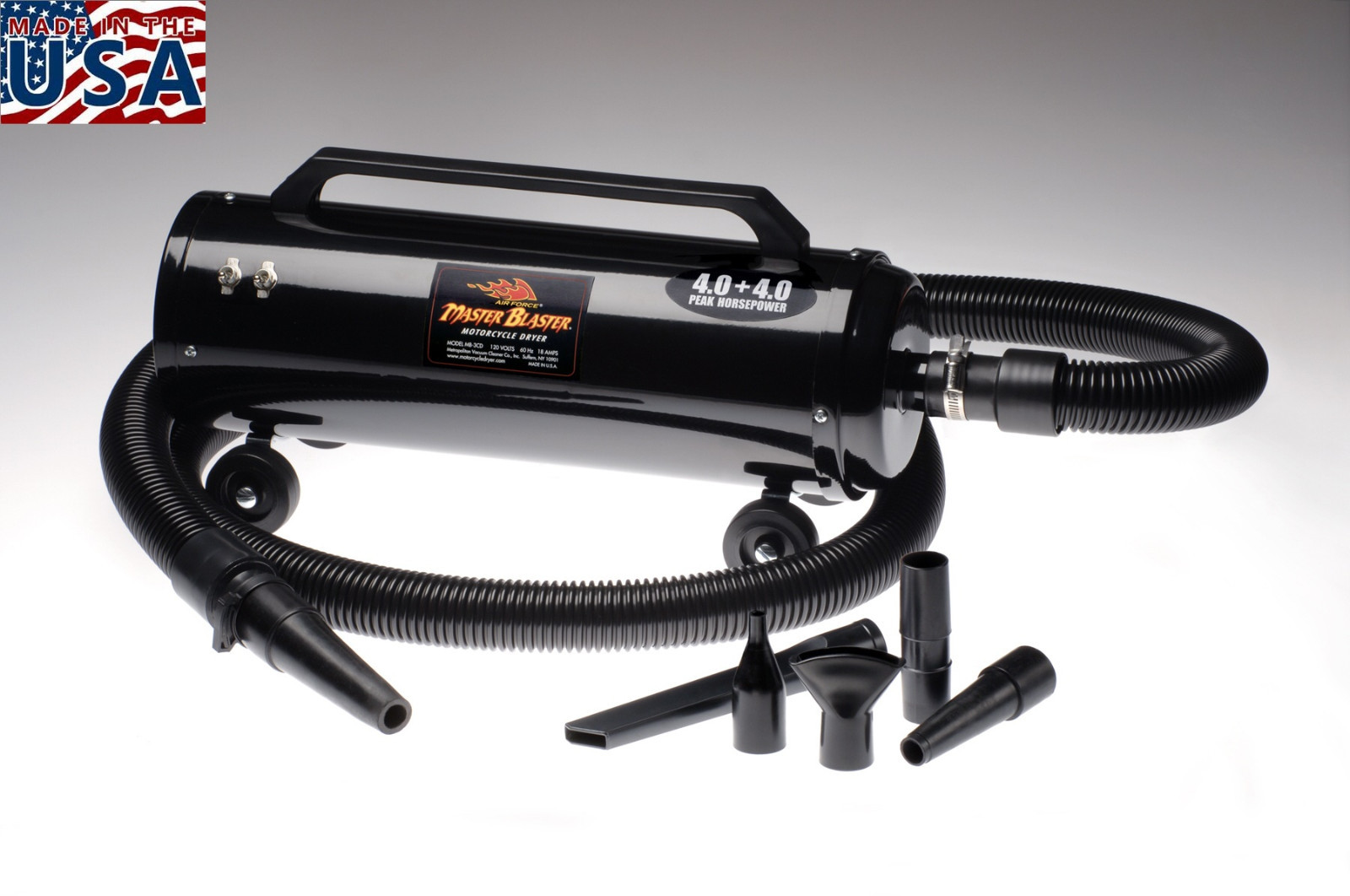 Metro Master Blaster Dog Motorcycle Dryer Kit - 110V, 5-Piec...