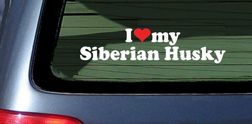 Siberian Husky Sticker Vinyl Decal (Arctic Sled Dog) - NEW