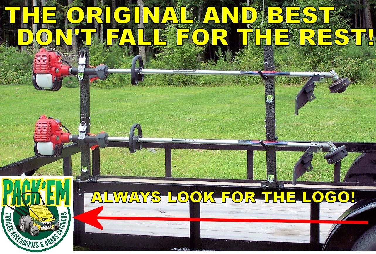 Lockable Trimmer Landscape Trailer Rack - 6S Pack
