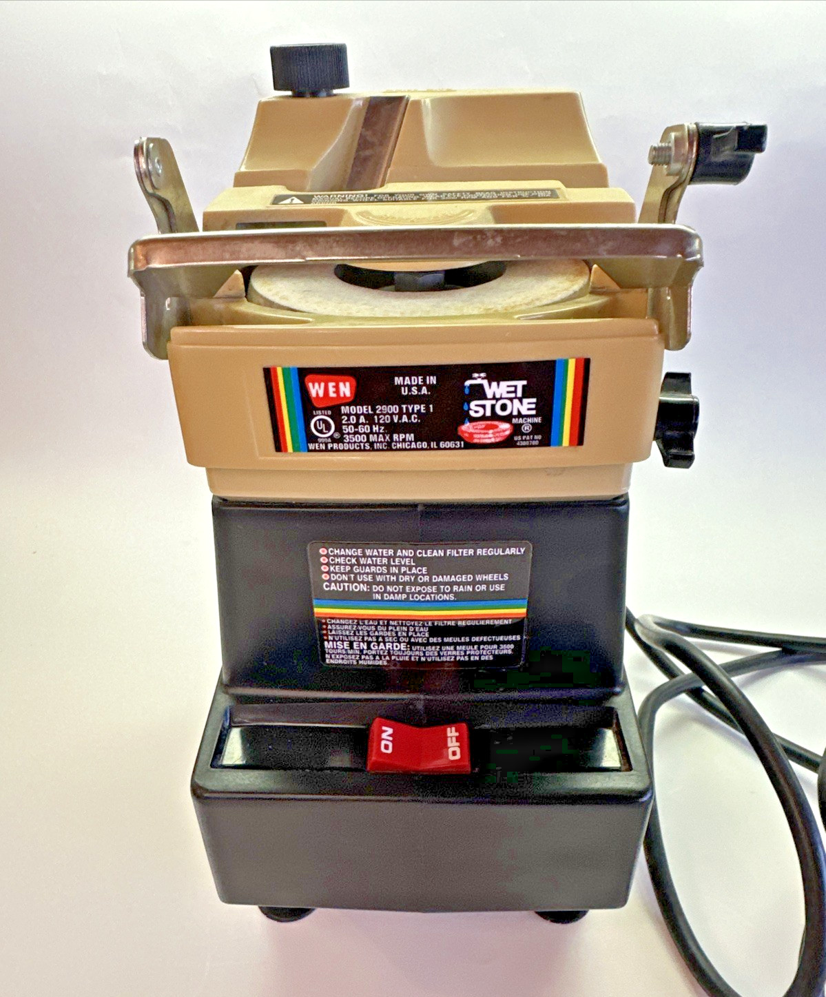 WEN 2900 Wet Stone Wheel Sharpener Drill Bit Grinder