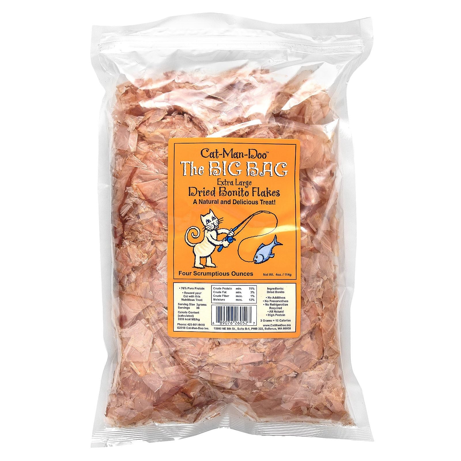 Cat-Man-Doo Extra Large Dried Bonito Flakes Treats for Dogs...