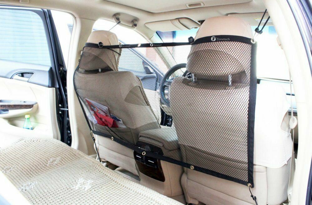 Zone Tech Vehicle Travel Pet Dog Car Back Seat Net Mesh Barr...