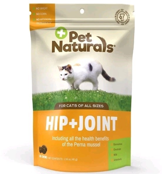 Pet Naturals Hip and Joint Support Supplement for Cats, 30 C...