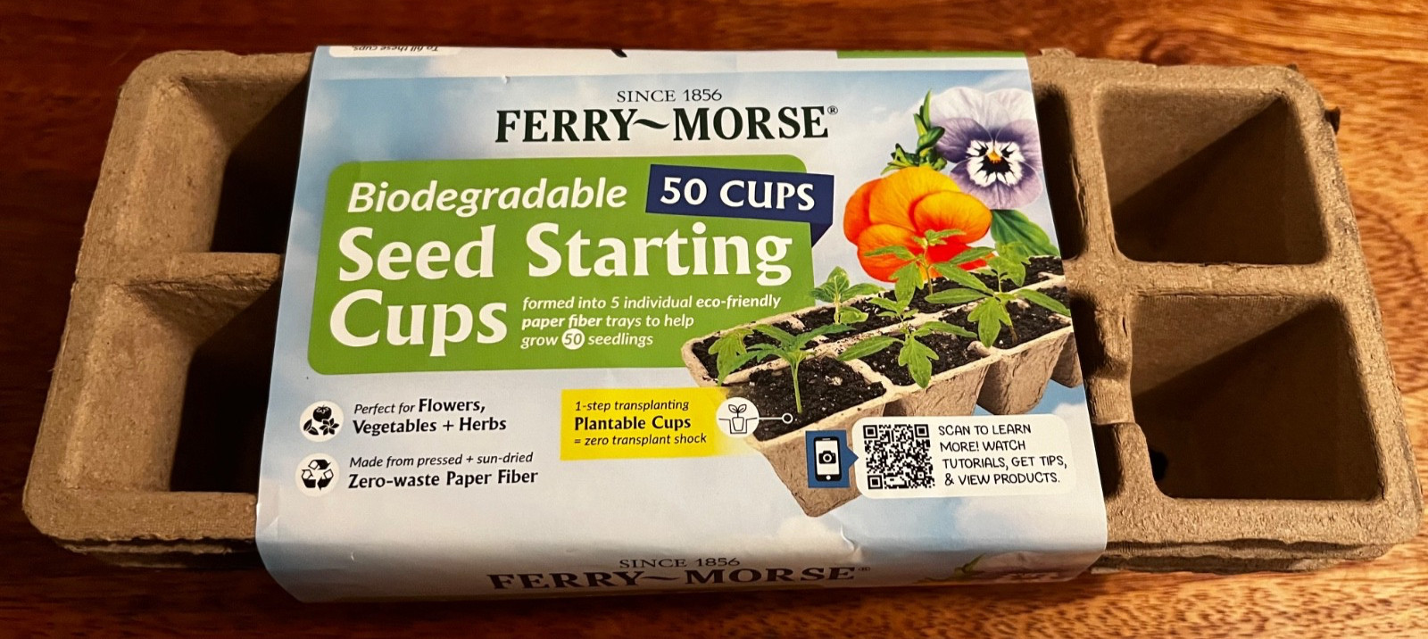 Fertile Seed Starting Cups - Ferry-Morse, 5 Tray Kit, Up to...