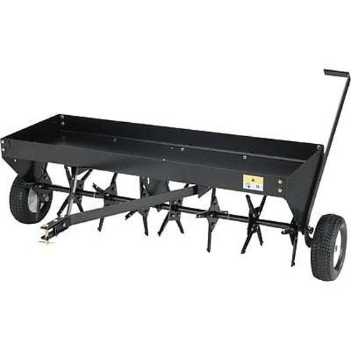 48 Inch Plug Aerator - 32 Spikes, Steel Tines, 3" Penetratio...