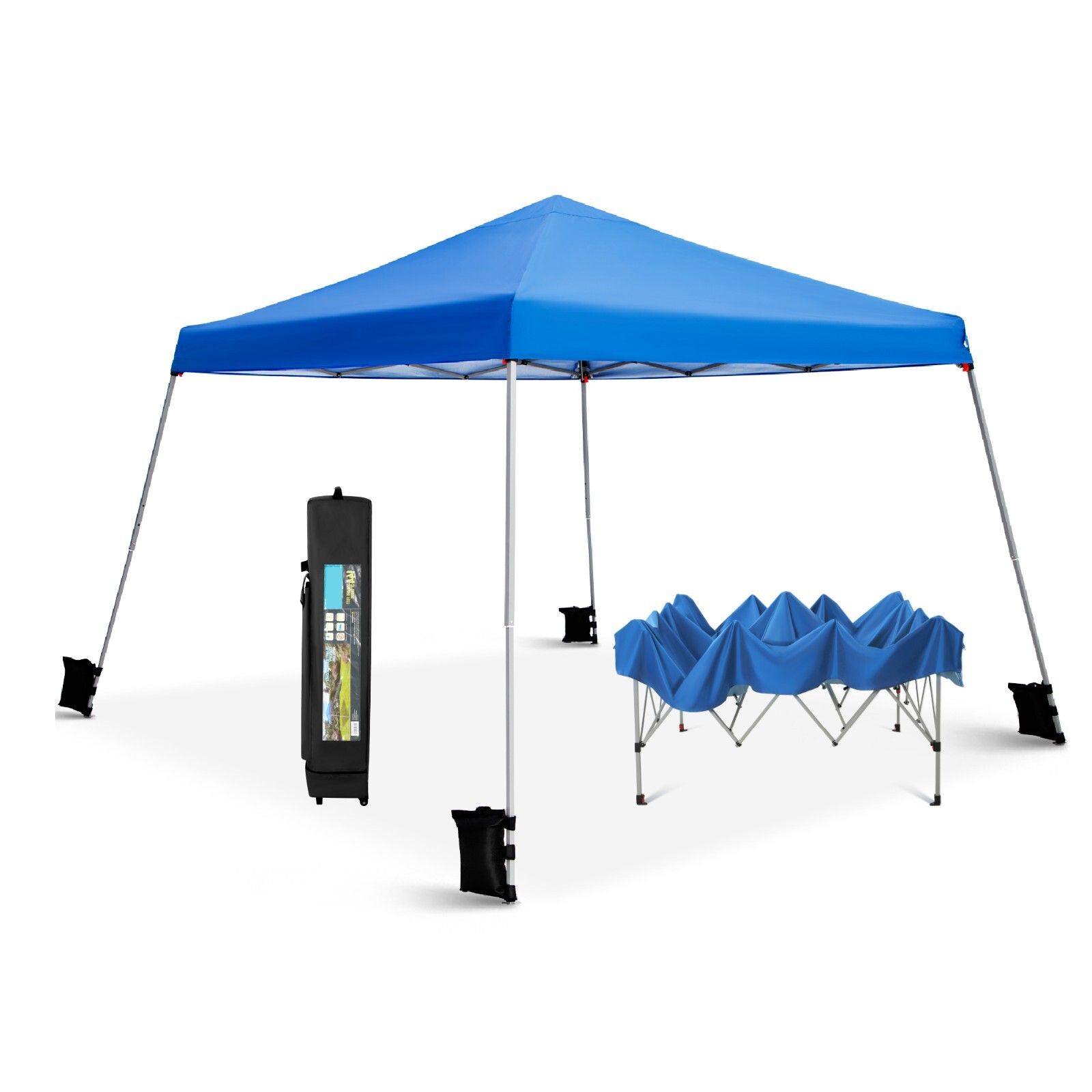 Adjustable Height Outdoor Wedding Party Tent - 12' x 12' Pop...