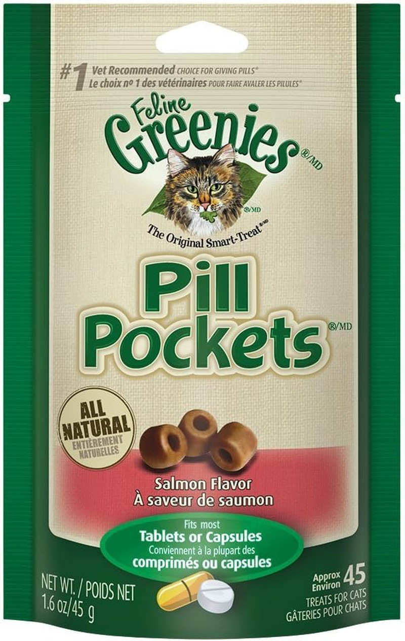 Greenies Feline Pill Pockets for Cats, Salmon Flavor