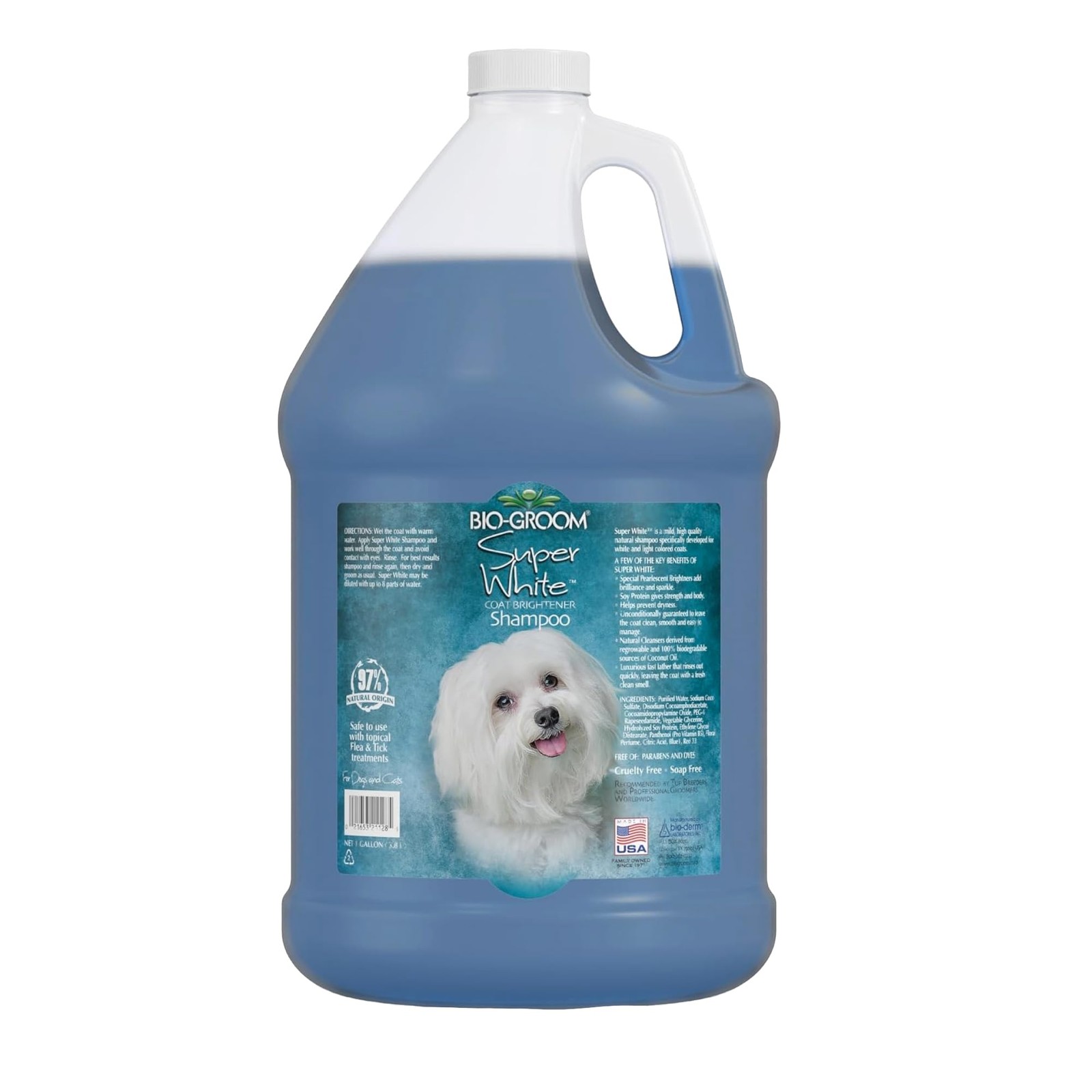 Bio-Groom Super White Pet Shampoo - 1 Gallon Bottle