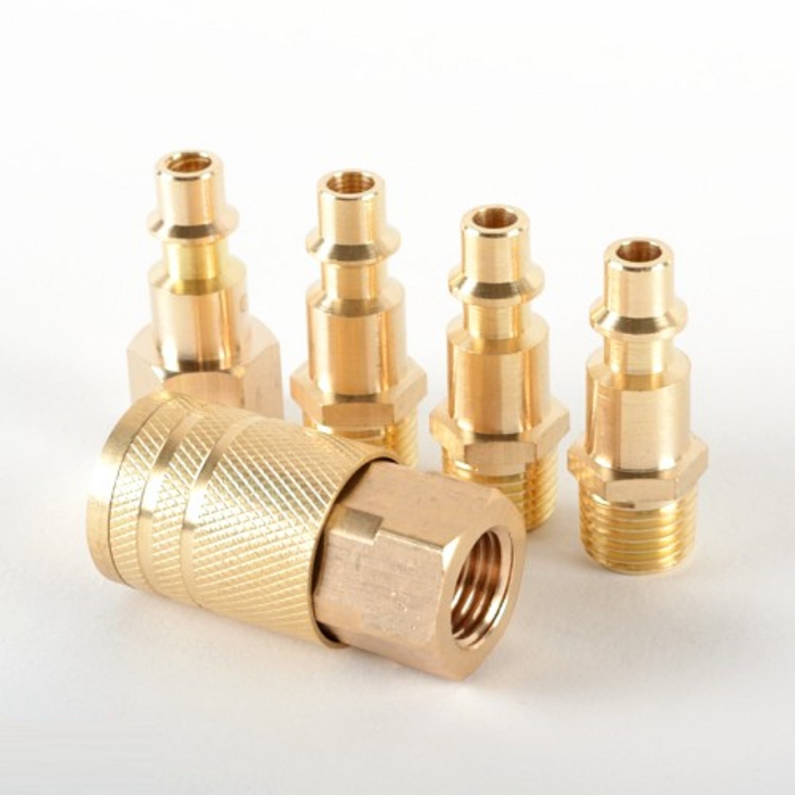 Brass Solid Quick Coupler Set Connector Air Hose Fitting 1/4...