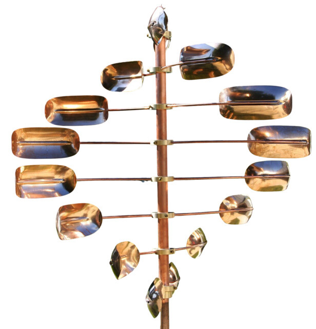 Stanwood Lucky 8 Wind Spinner Kinetic Copper Sculpture