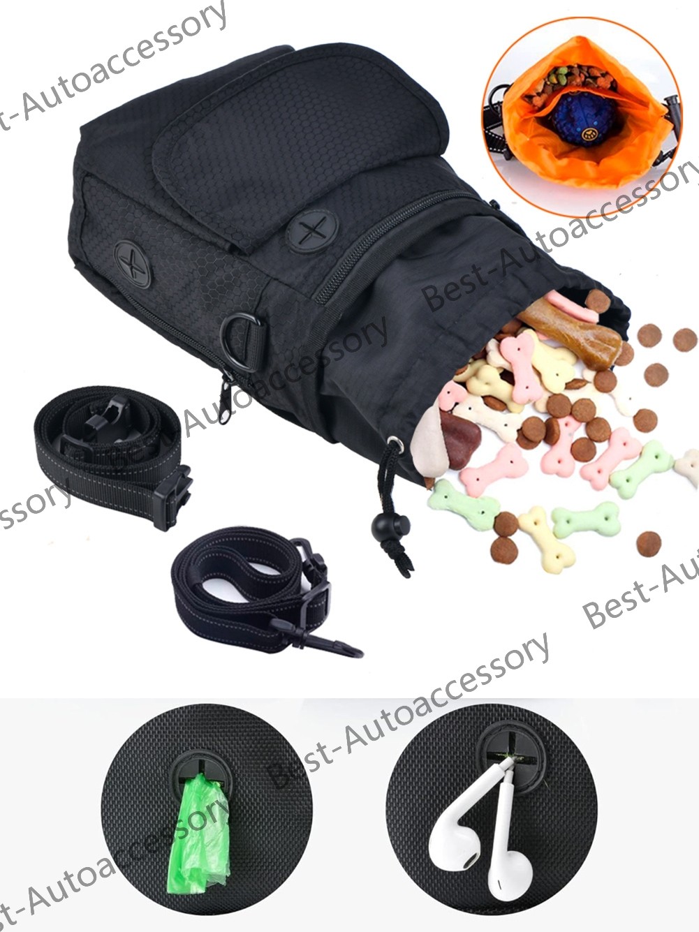 Dog Training Reward Biscuit Treat Bag Pouch