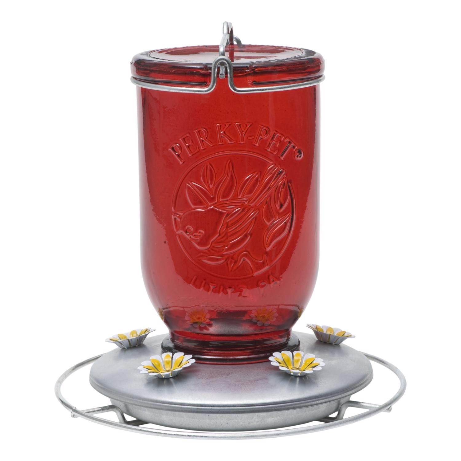 Perky-Pet Hummingbird 32 Oz. Glass Nectar Feeder 5 Ports Pac...