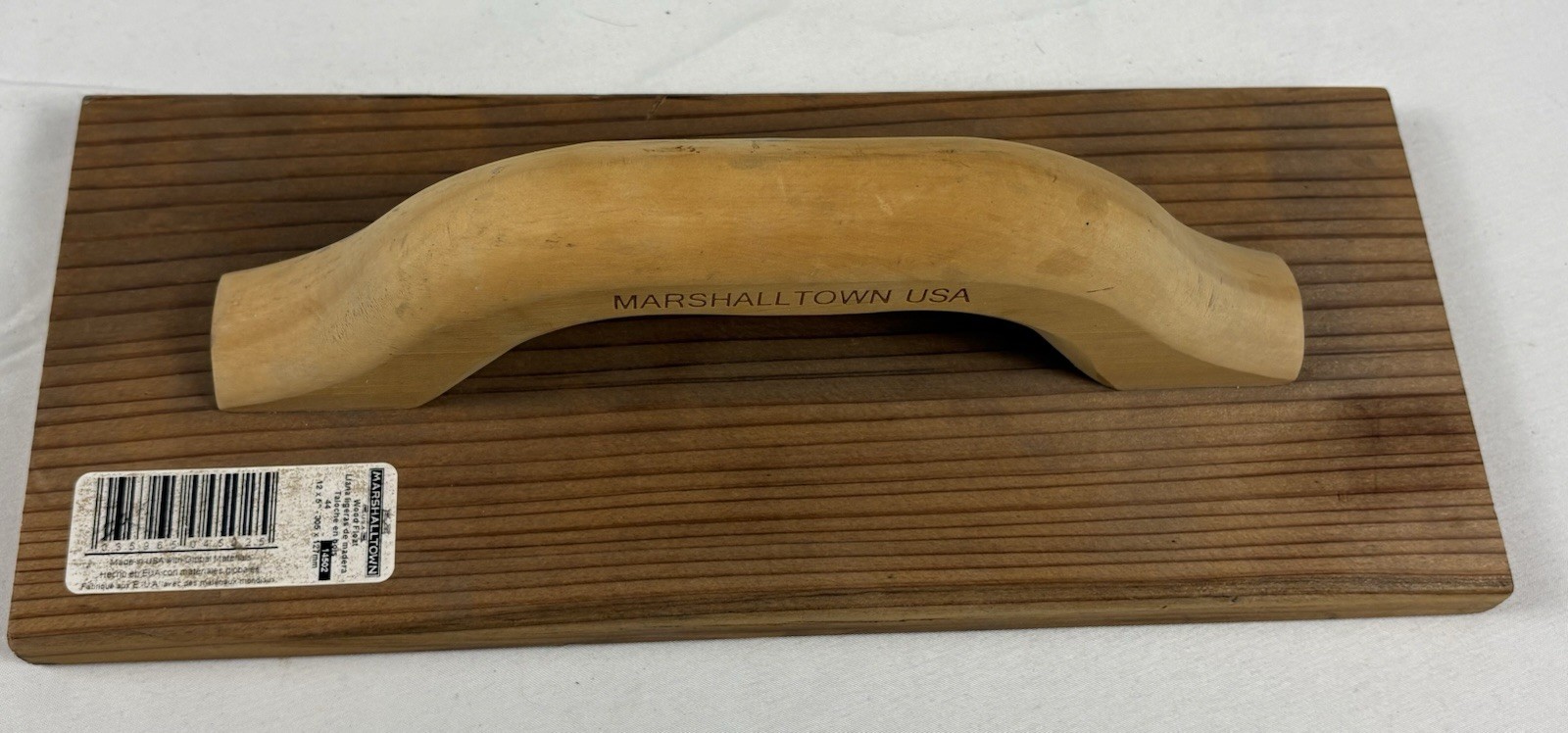 Marshalltown 44 Wood Float, Square End, 12” X 5”