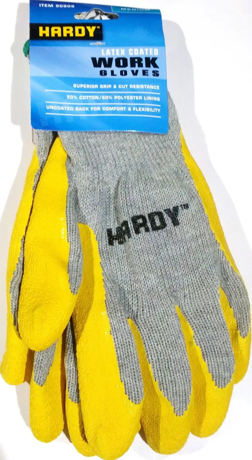 Hardy Latex Coated Work Gloves Large