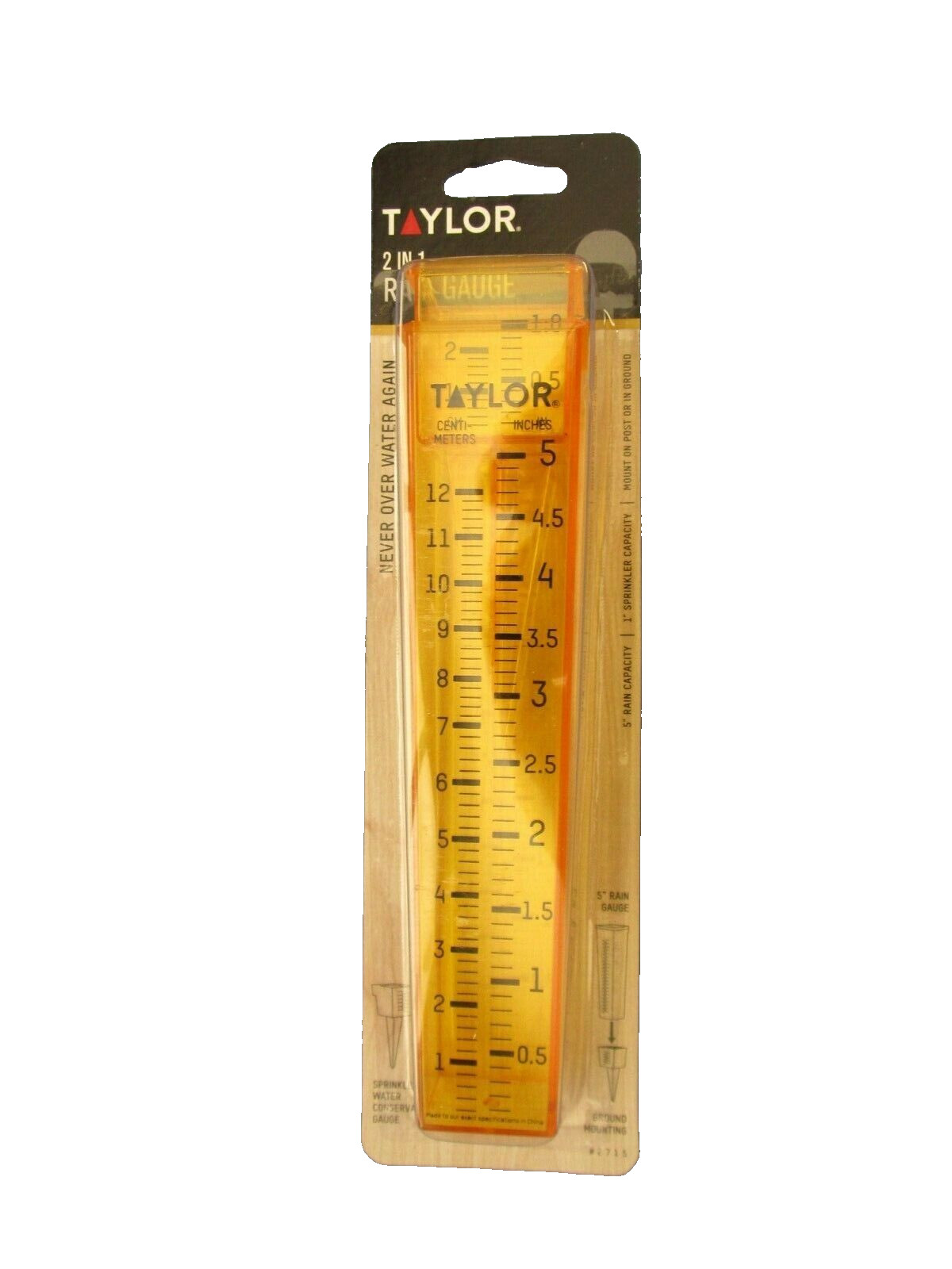 Taylor 2-in-1 Sprinkler and Rain Gauge Set