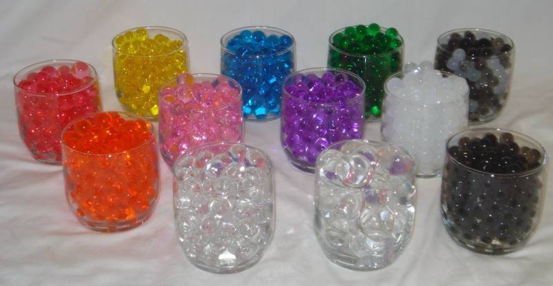 Water Storing Beads Jelly Crystal Water Pearls Hydro Gel Wat...