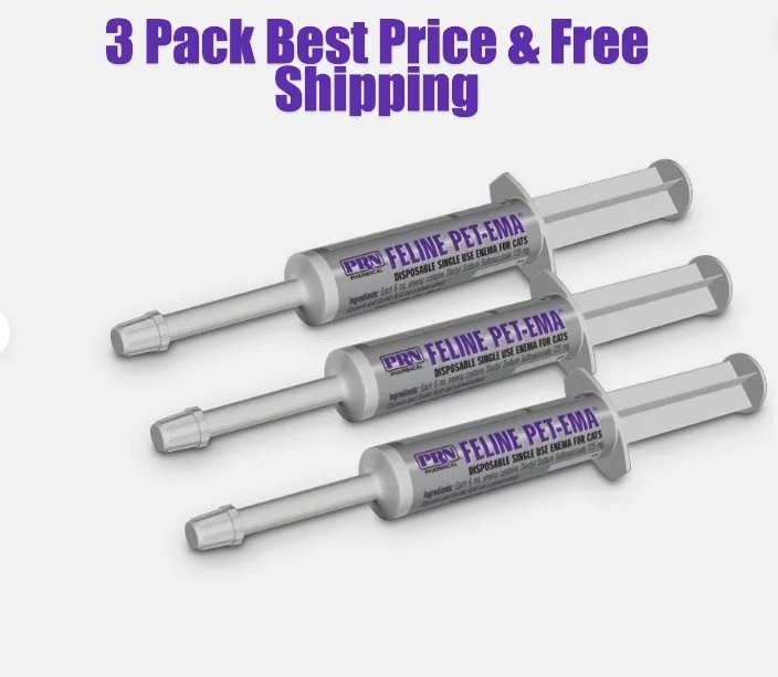 PRN Pharmacal Feline Pet-Ema 6ml Syringe Cat Enema