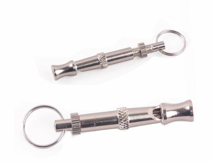 Quiet Metal Pet Training Whistle - Dog Obedience Sound Pitch