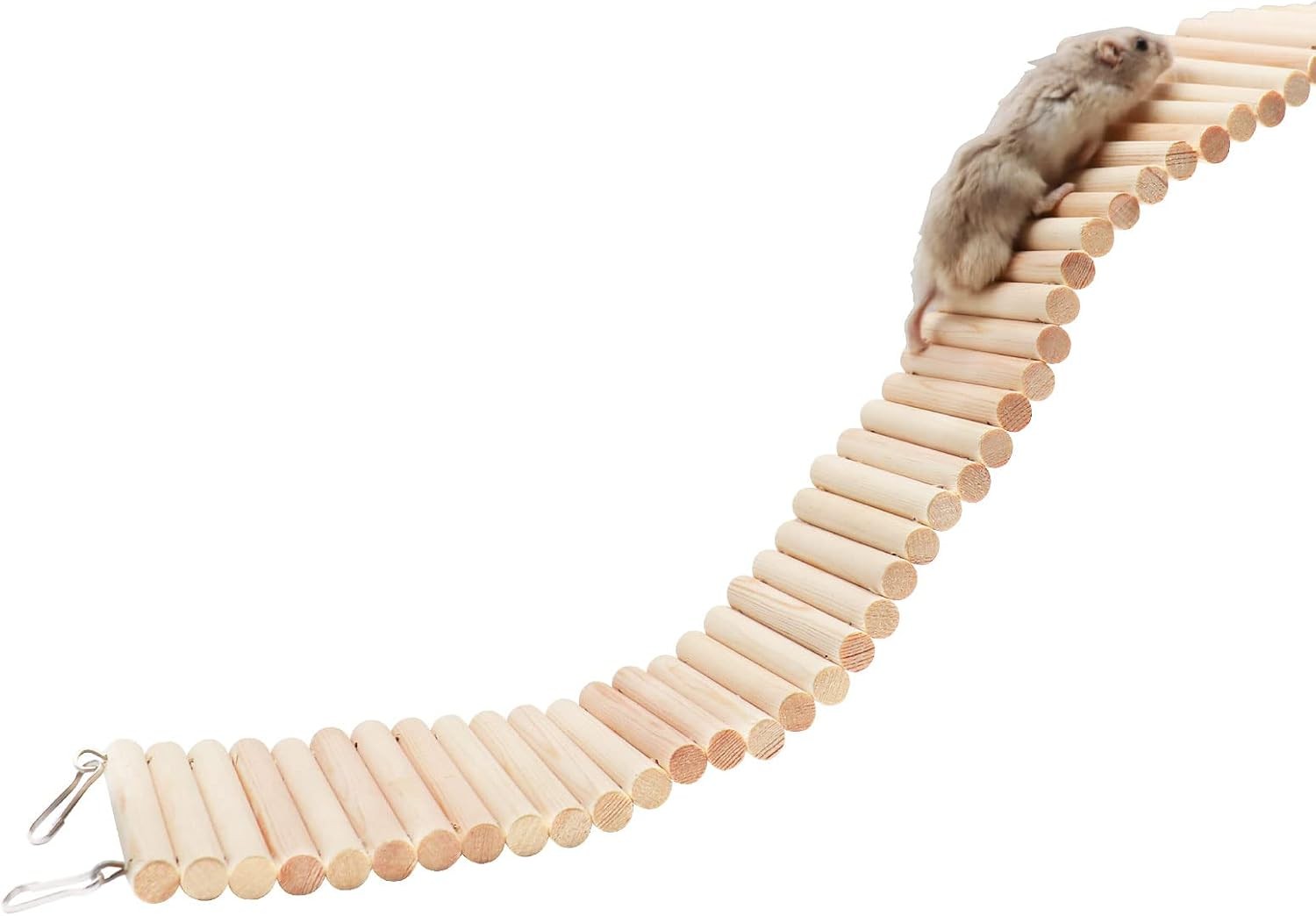Wooden Hamster Climbing Bridge Ladder