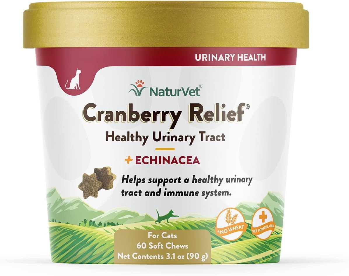 NaturVet Cranberry Relief Healthy Urinary Tract 60 Soft Chew...