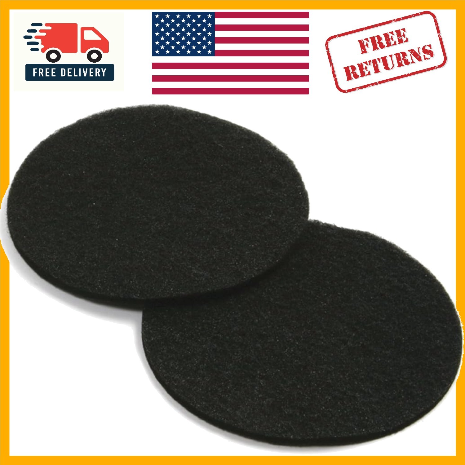 Ceramic Compost Filter Replacement - Charcoal Set of Two 5.5...