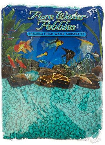 Turquoise Aquarium Pebbles, 5 Pound Pack