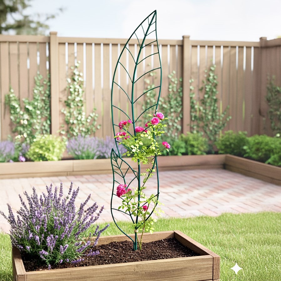 Metal Yard Stake for Climbing Vine - 6 Foot Garden Trellis