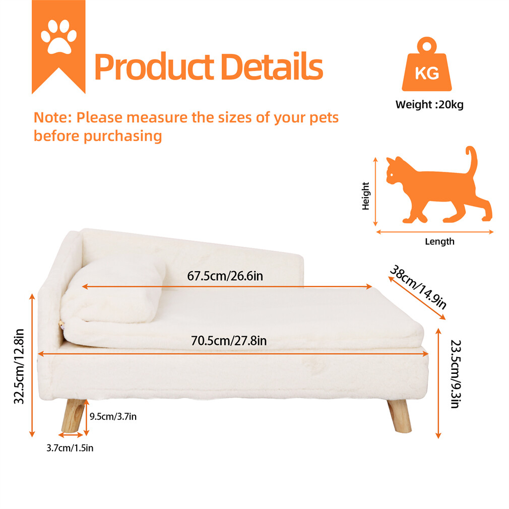 Waterproof Soft Warm Pet Sofa Bed for Dogs, Cats & Puppies