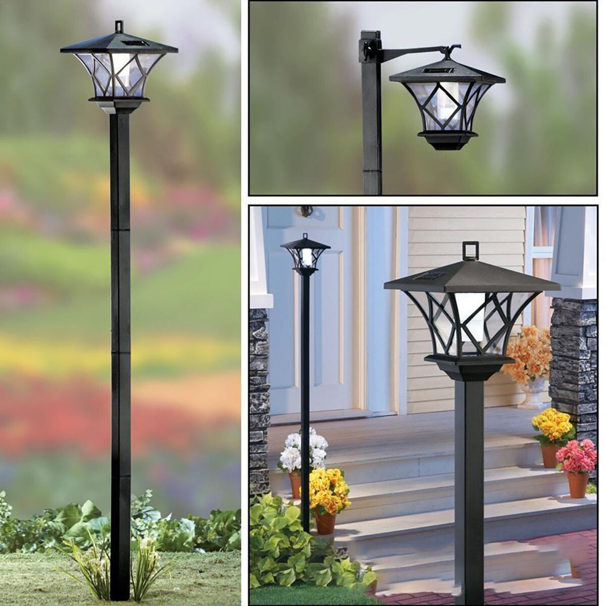 Solar Street LED Lamp Post - 5' Tall Multi-Height Set