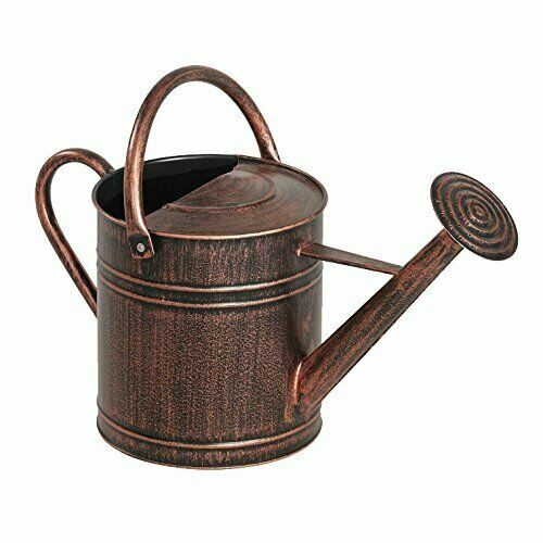 Panacea Brushed Bronze Watering Can - 2 Gallon Capacity