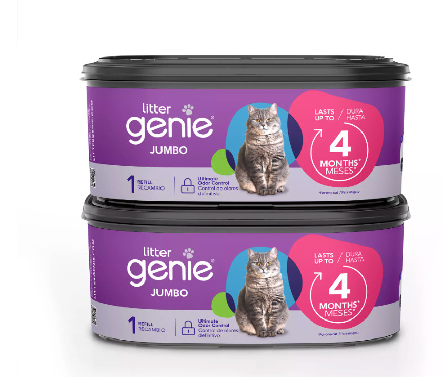 Litter Genie Jumbo Refill 2 Count Odor-Locking Bags