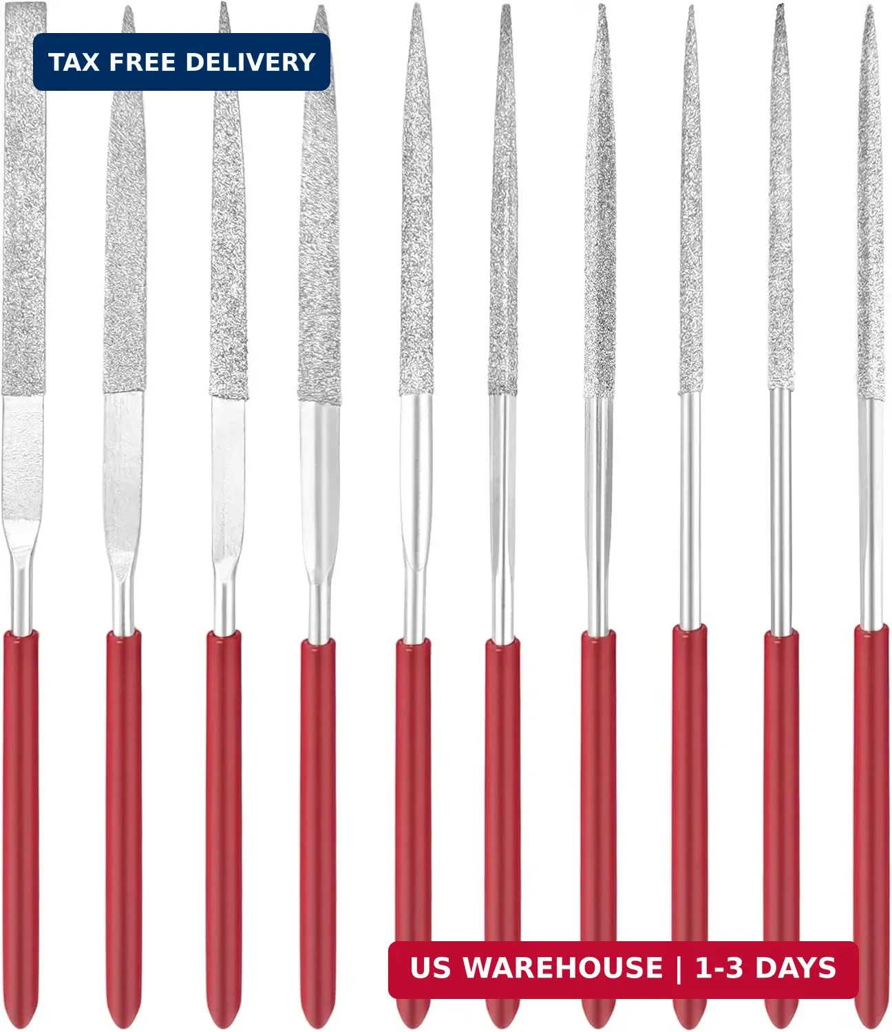 Diamond Needle File Set – 3×140mm Mini Files for Metal & Gla...
