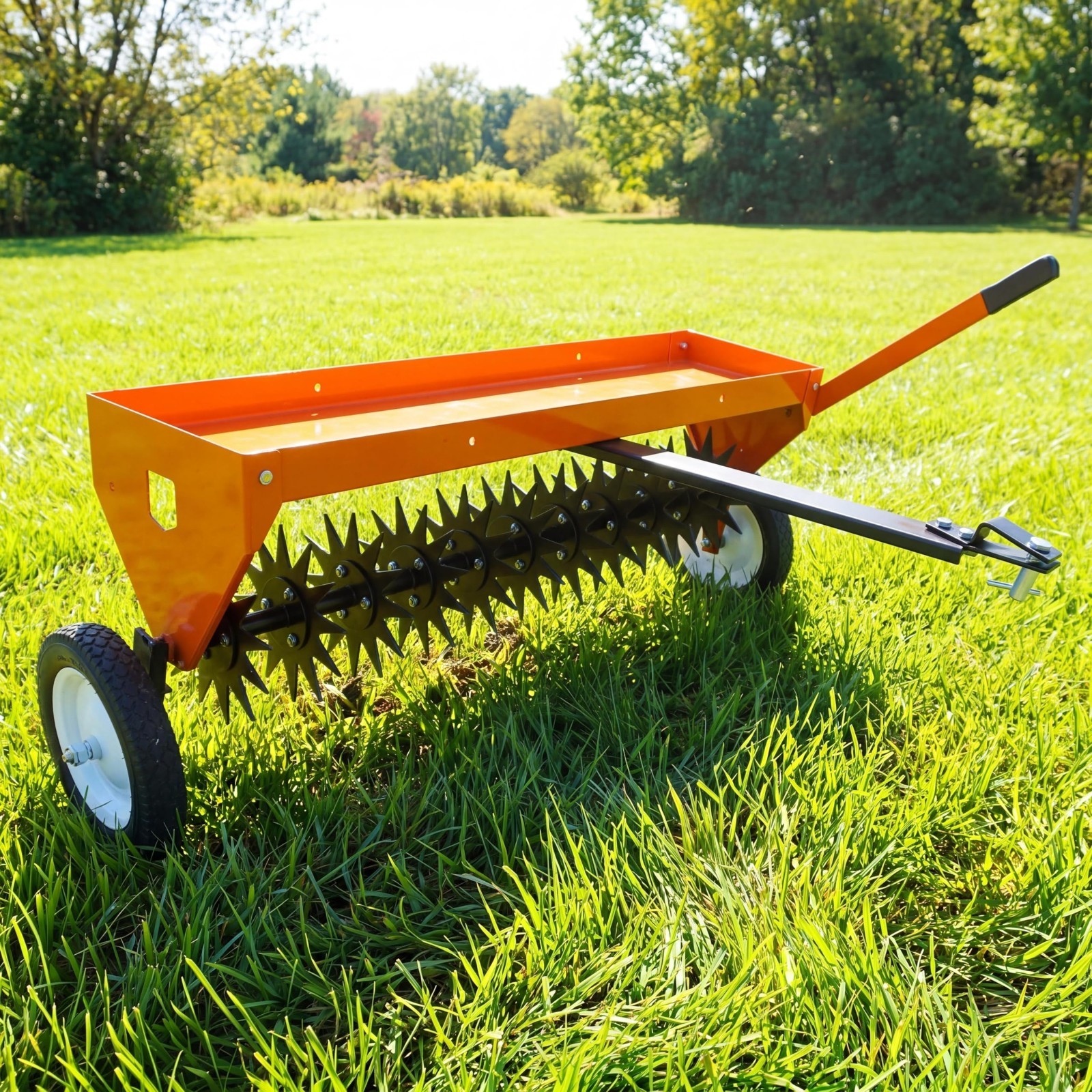 Spike Lawn Aerator Tow-Behind Tractor Soil Penetrator Mower