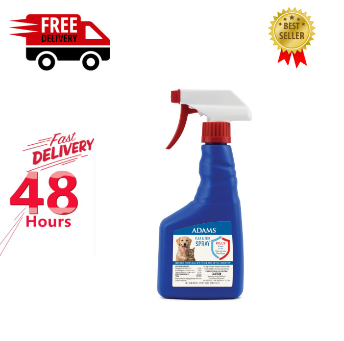 Adams Flea and Tick Spray for Pets (Cats, Dogs, Puppies) 16...