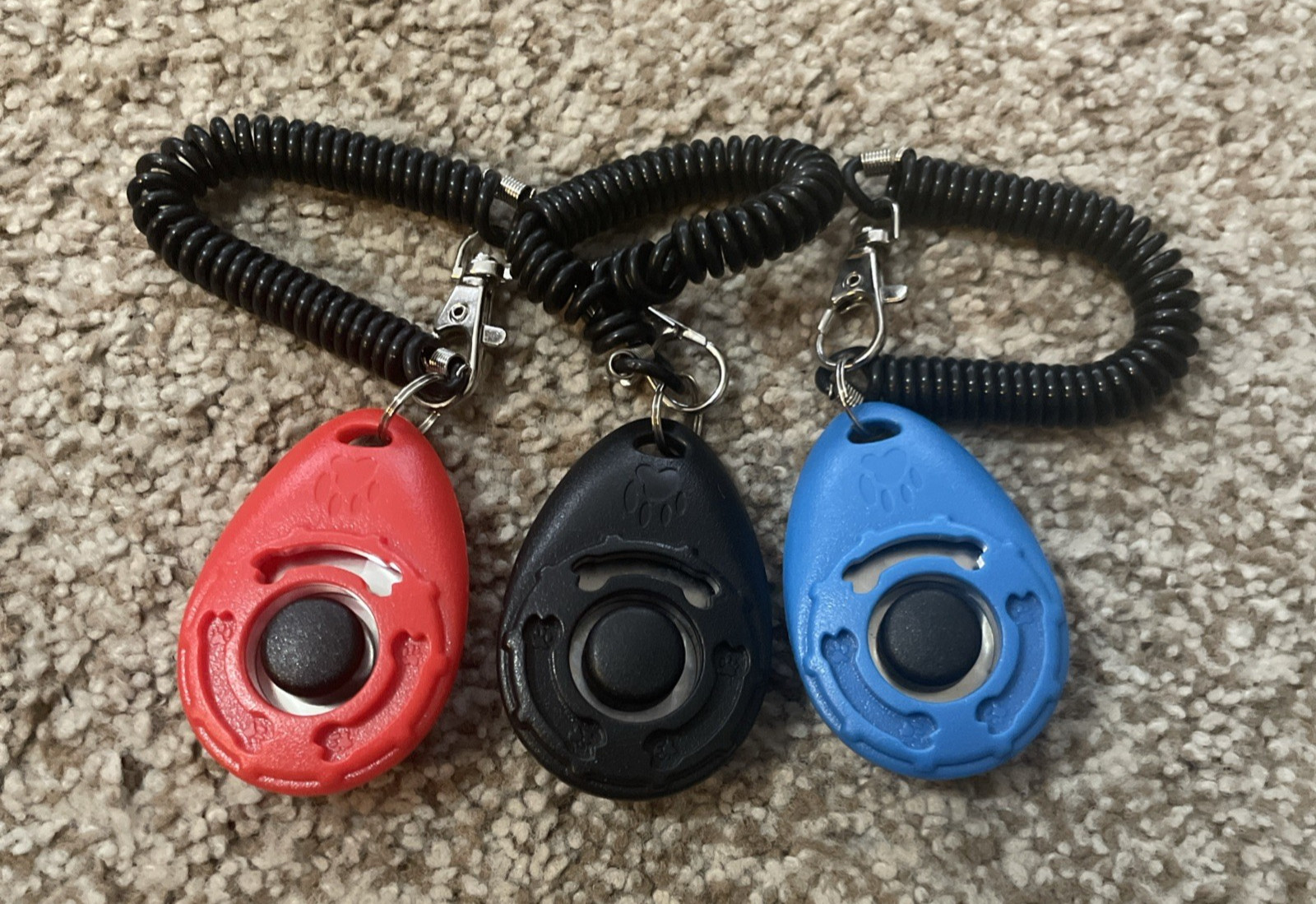Pet Clicker Training Button Set - 3 Pieces
