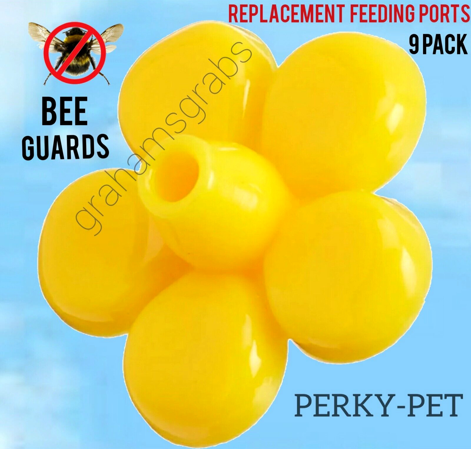 Perky Pet Hummingbird Feeder Replacement Flowers With Bee Gu...