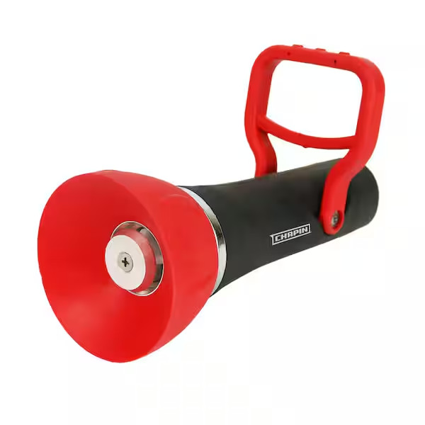 Industrial Firefighter Style Adjustable Nozzle Hose, High Fl...