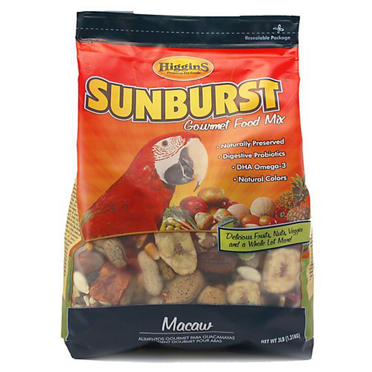 Higgins Sunburst Food for Macaw, 25-Pound