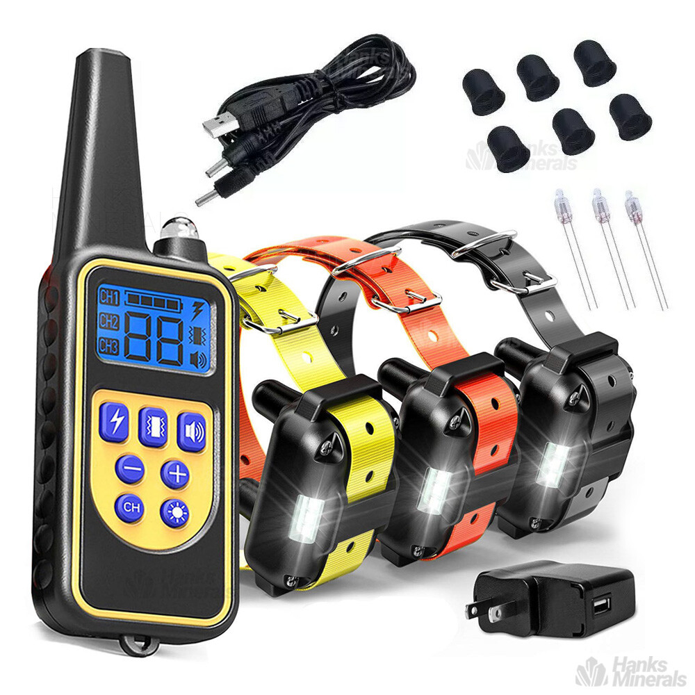 Dog Training Collar - 3000FT Remote Rechargeable Shock Water...