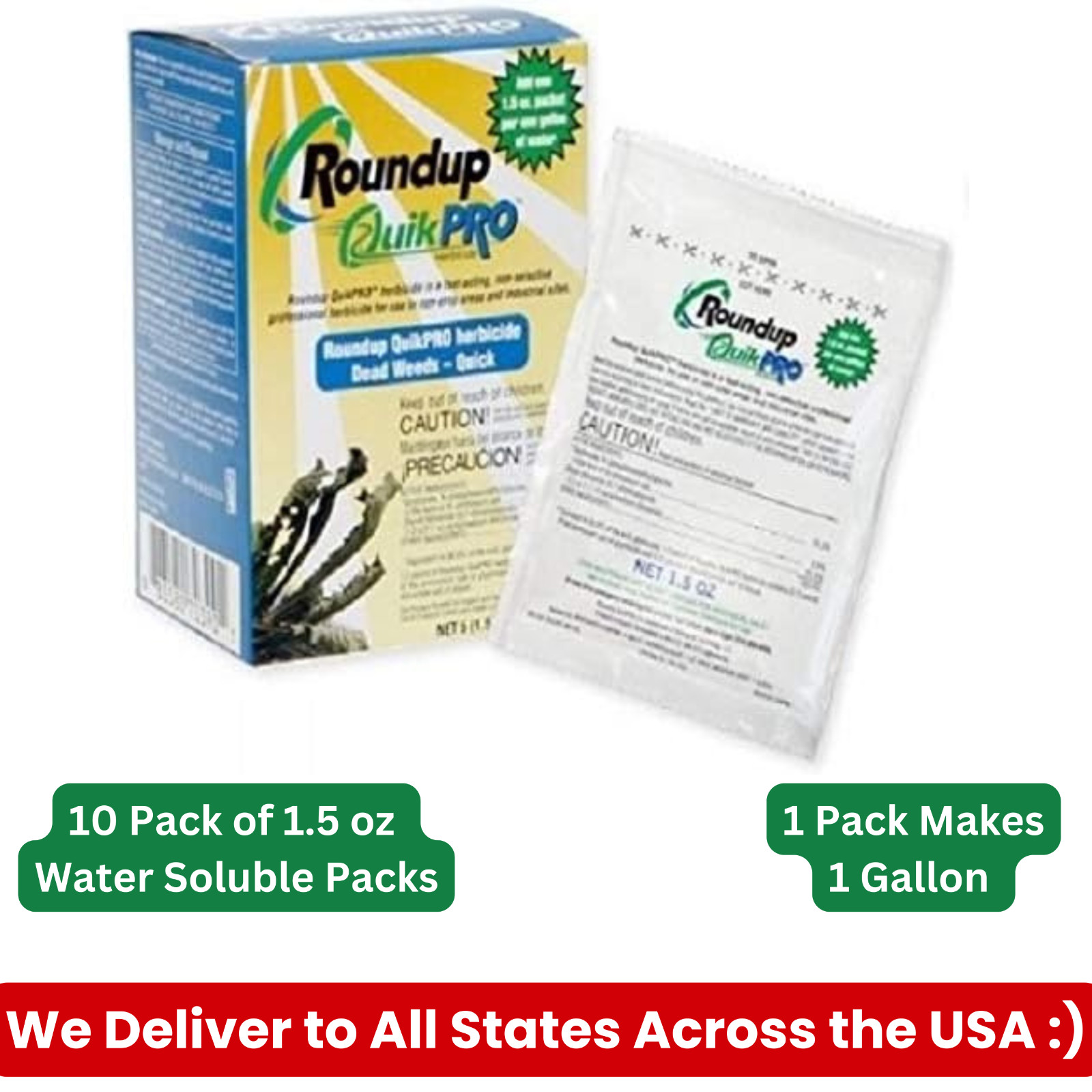 QuikPro Herbicide 73.3% Concentrate - 10 Gallon Total
