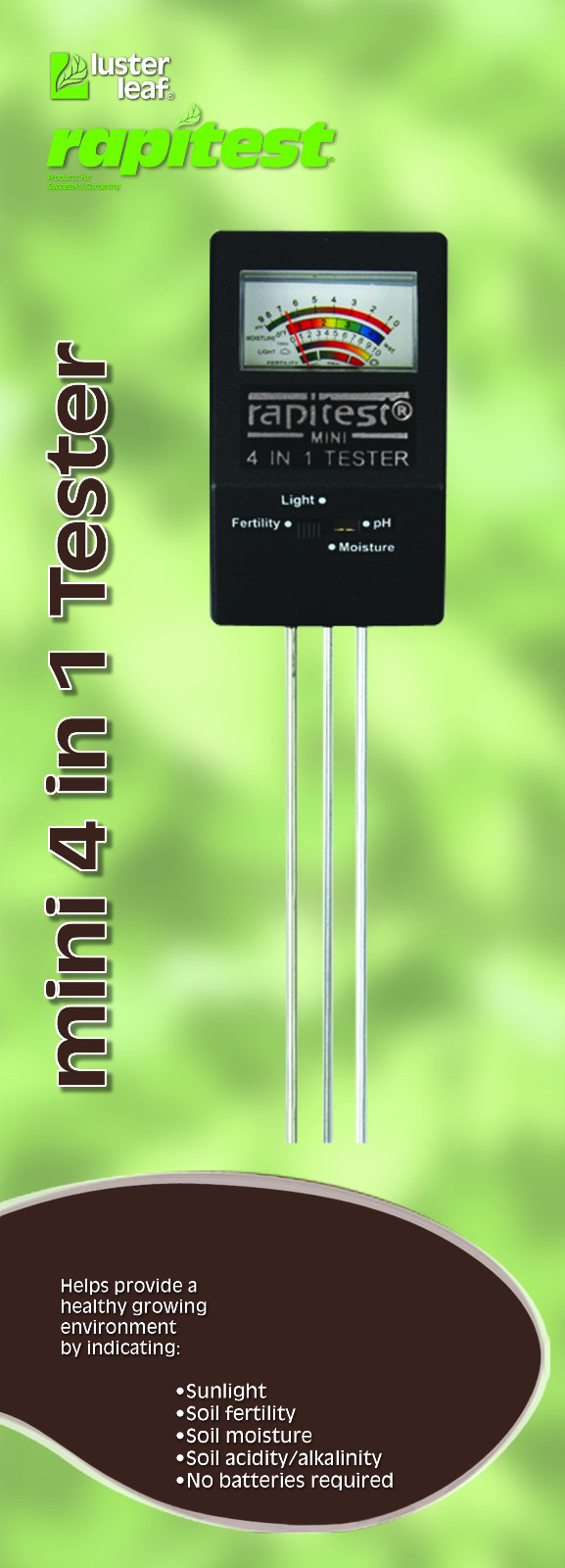 Soil pH, NPK, Moisture Meter for Lawn Garden Plant Testing K...