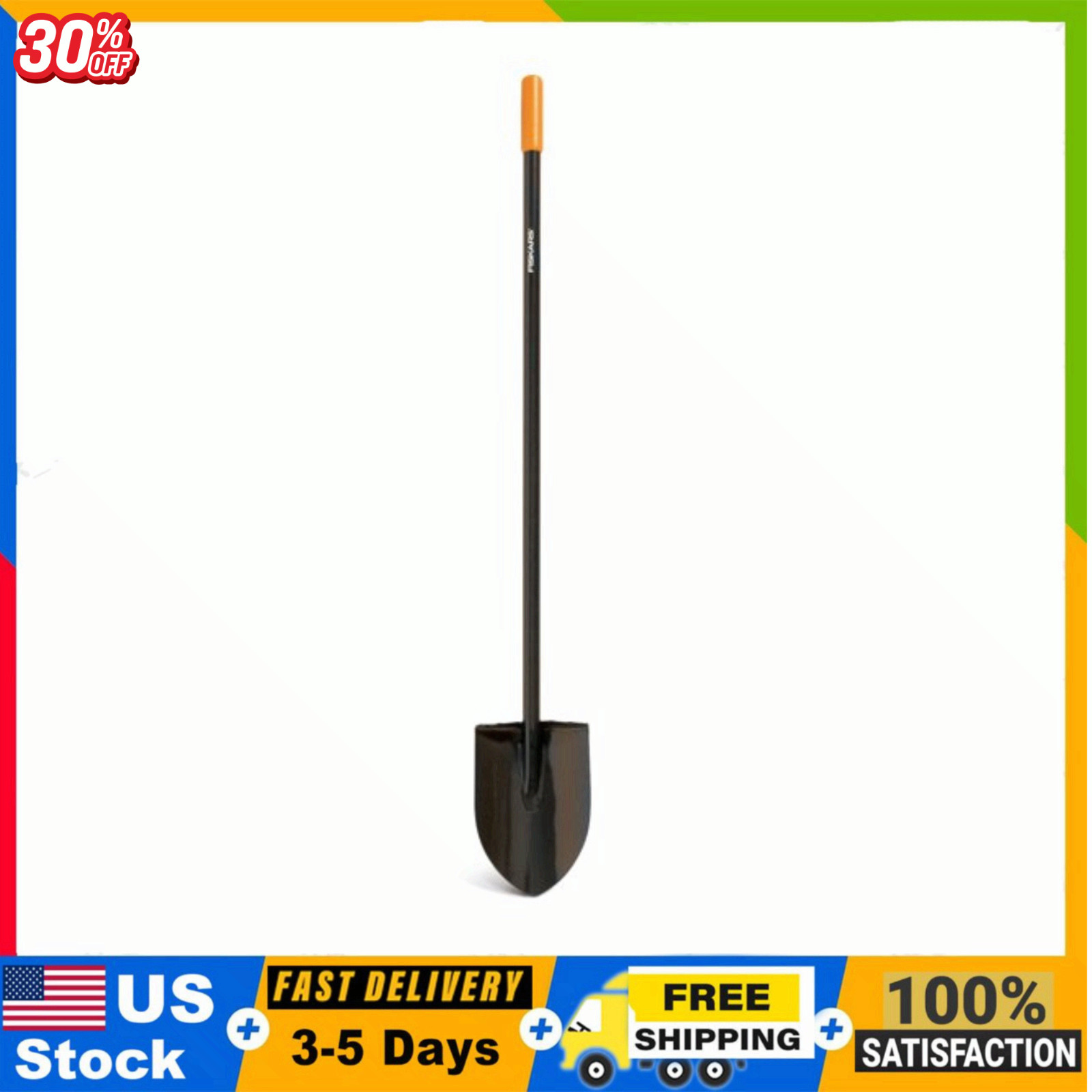 Fiskars Long Handle Digging Shovel